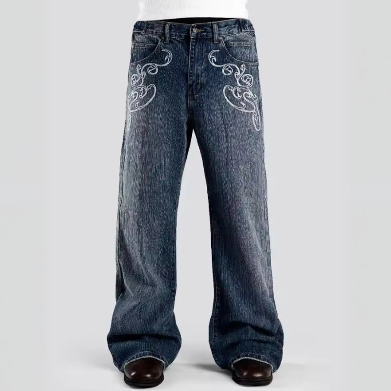 Jeans - Set 2 Pezzi Stile Streetwear Retrò