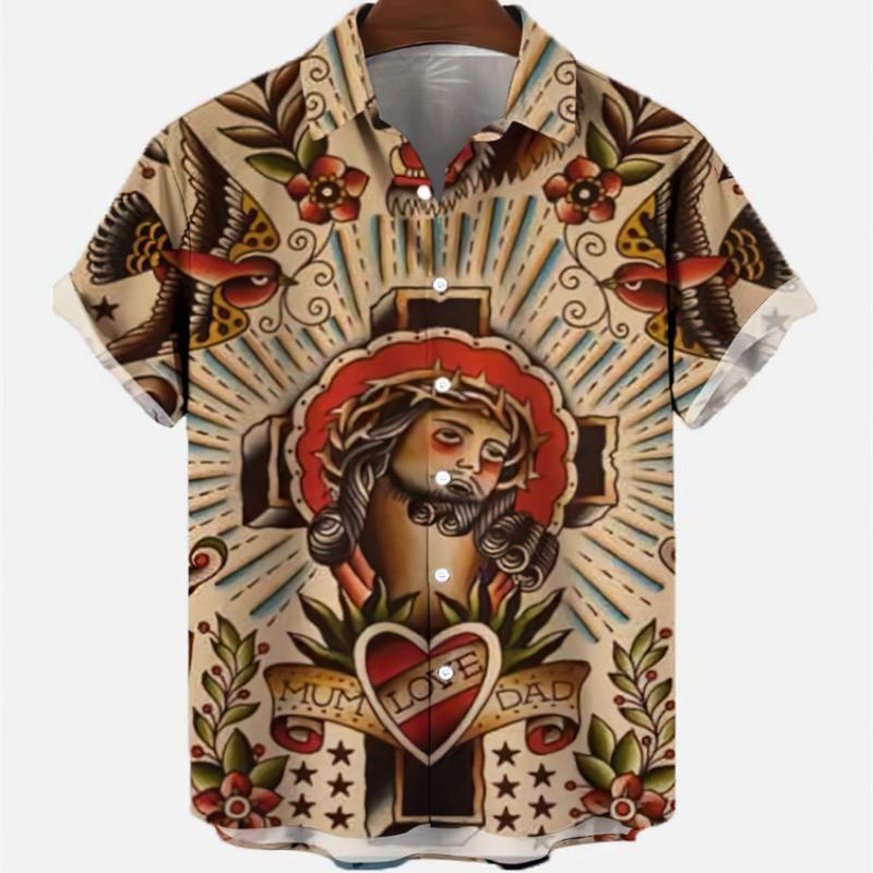 Vintage Hawaiian Floral Shirt - Camicie a maniche corte estive Vintage