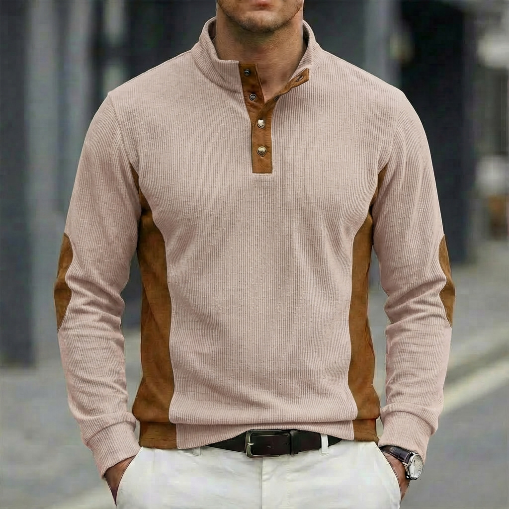 Corduroy Button Up Shirt Men - Nuova Camicia POLO Casual in Velluto