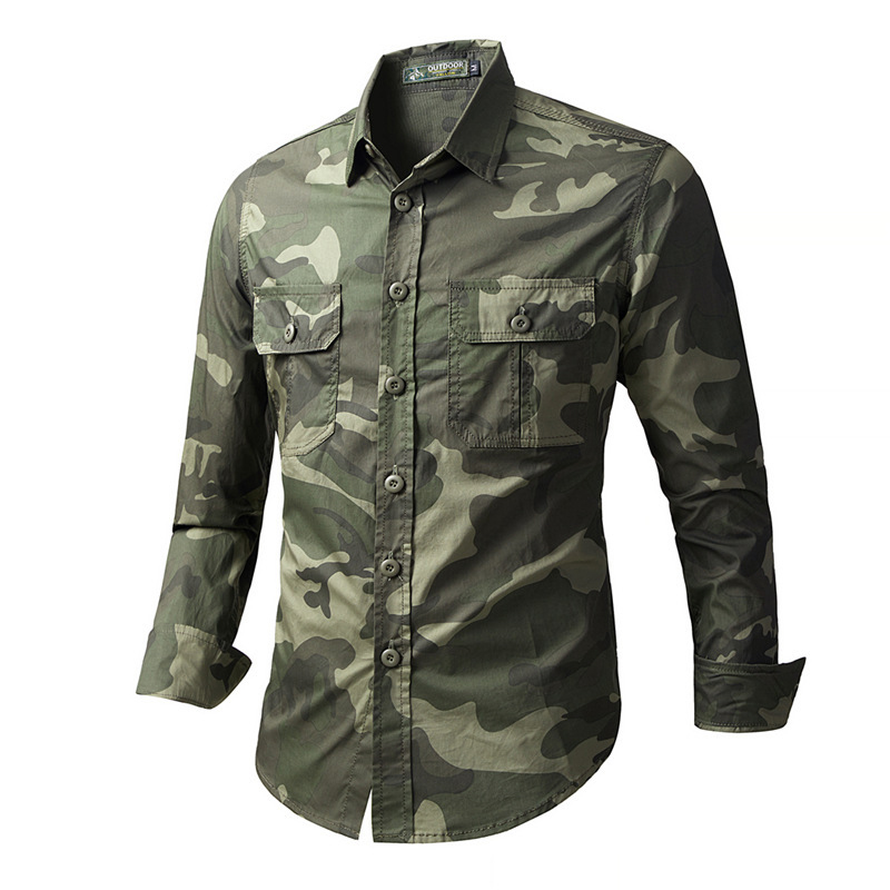 Tactical Military Shirt Cargo - Camicie Tattiche Cargo da Uomo Primavera