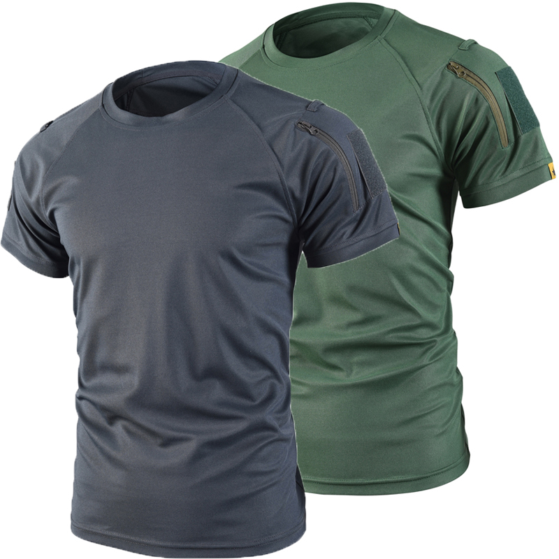 Tactical Military Shirt Cargo - T-shirt sportive estive militari da uomo
