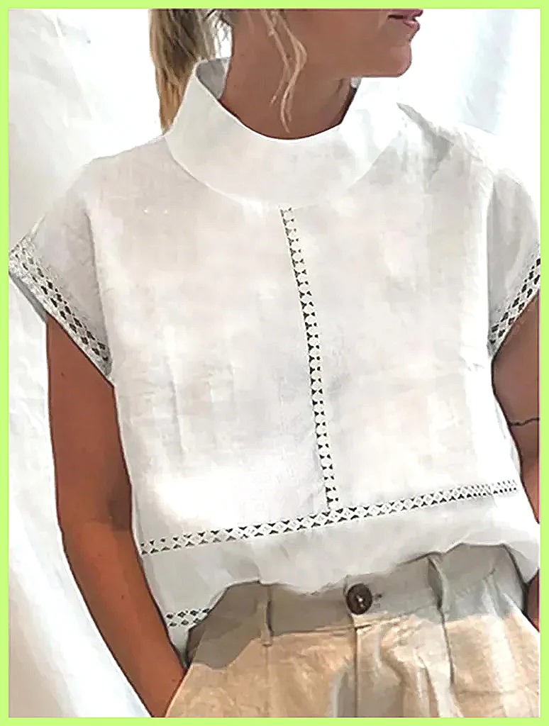 Shirts - Camicia Pullover in Cotone e Lino
