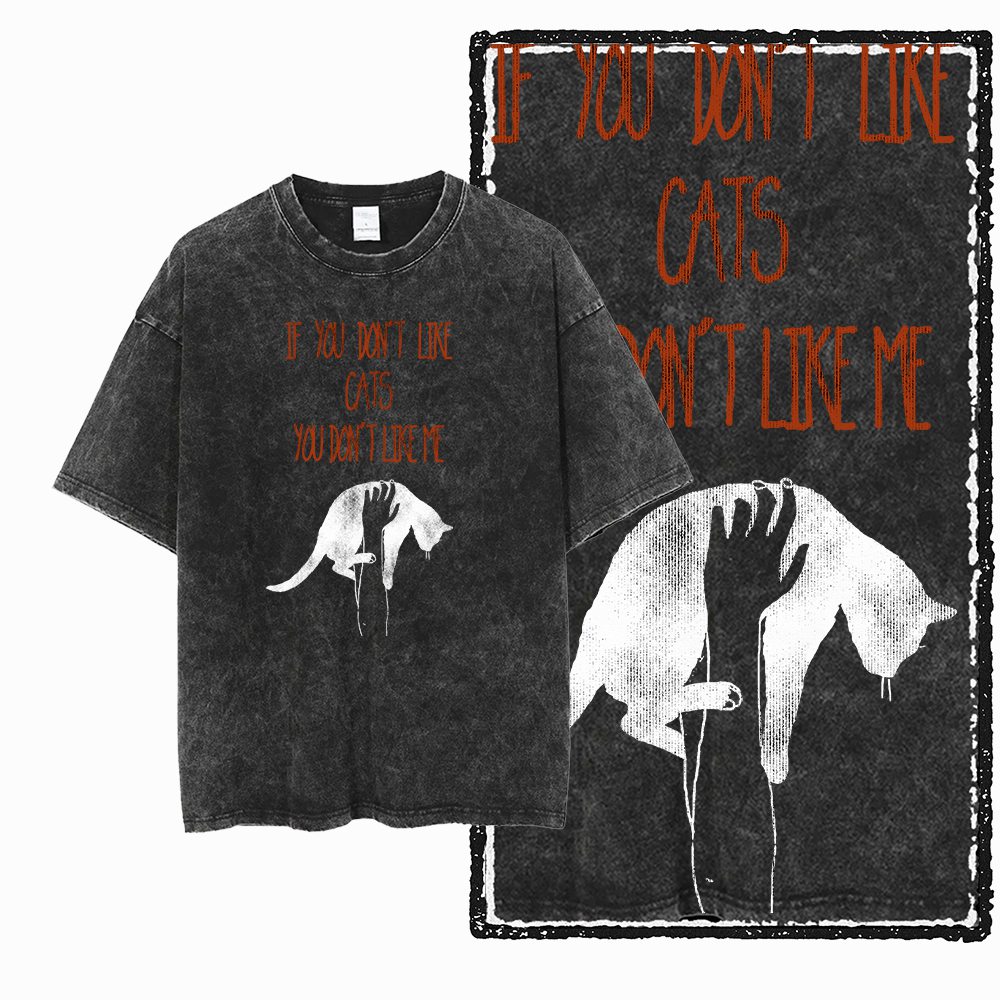 Acid Wash Vintage Graphic T Shirt - T-shirt da uomo con grafica Cool