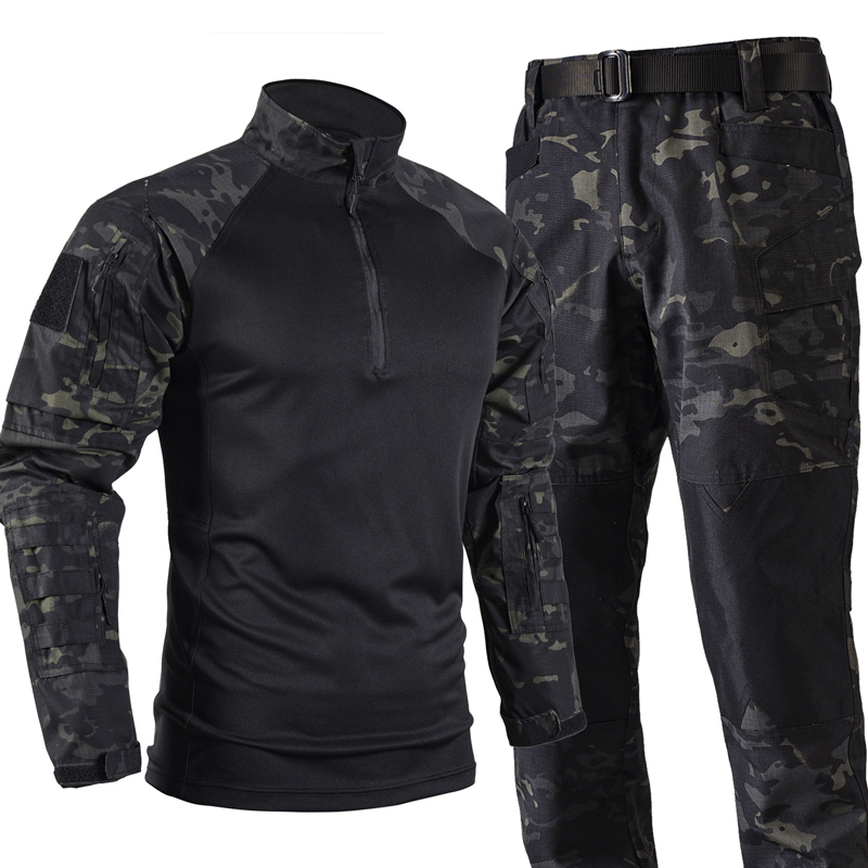 Tactical Military Shirt Cargo - Set di Uniformi Tattiche da Combattimento