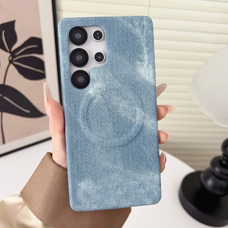 Jeans - Custodia Magnetica per Telefono con Texture