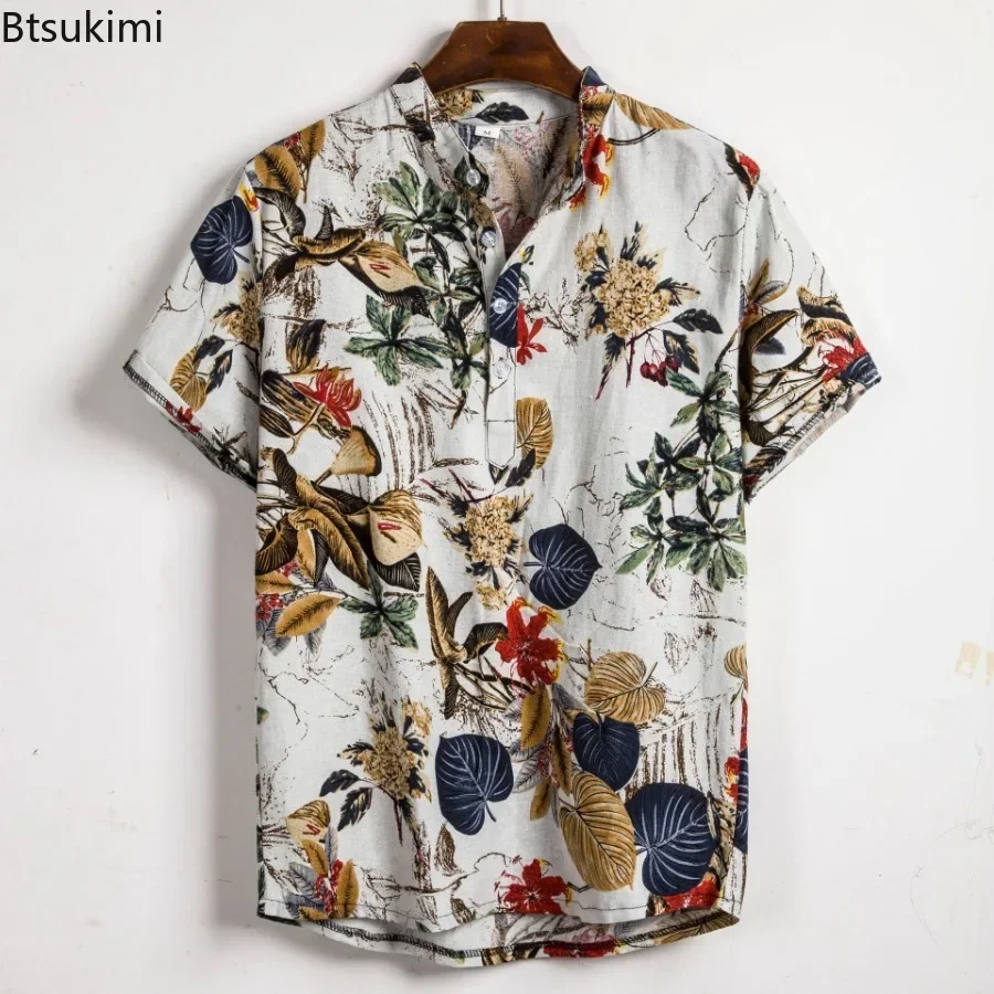 Vintage Hawaiian Floral Shirt - Vendita calda da uomo camicia hawaiana