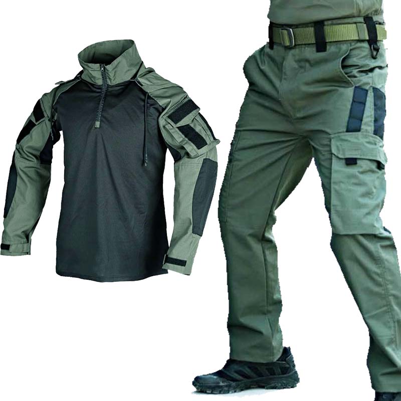Tactical Military Shirt Cargo - Set Uniforme Tattica Militare: Maglia Frog