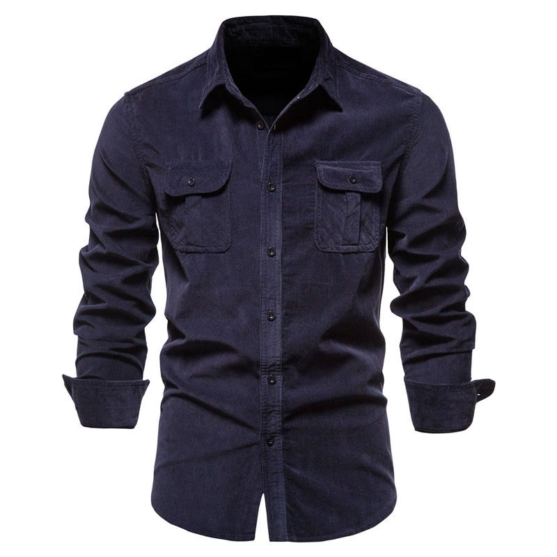 Giacca da camicia casual in ve - Corduroy Button Up Shirt Men recensione e prezzo