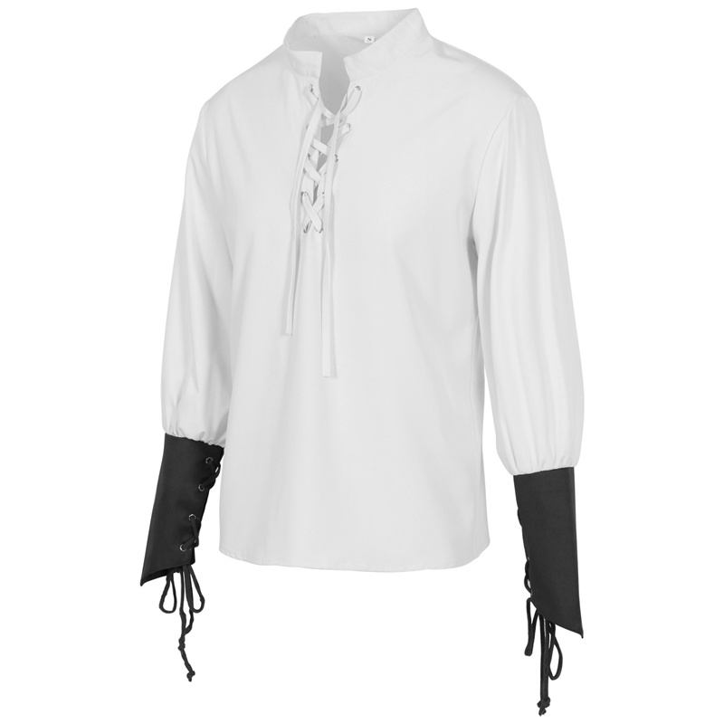 Camicia da Pirata Medievale da - Medieval Gothic Lace Up Pirate Shirt recensione e prezzo