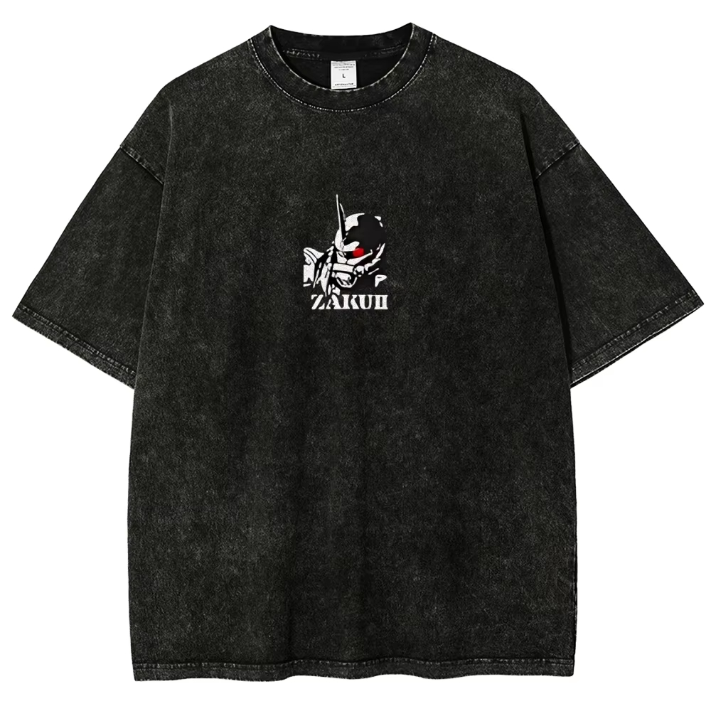 T-Shirt Zaku II Char Aznable d - Acid Wash Vintage Graphic T Shirt recensione e prezzo