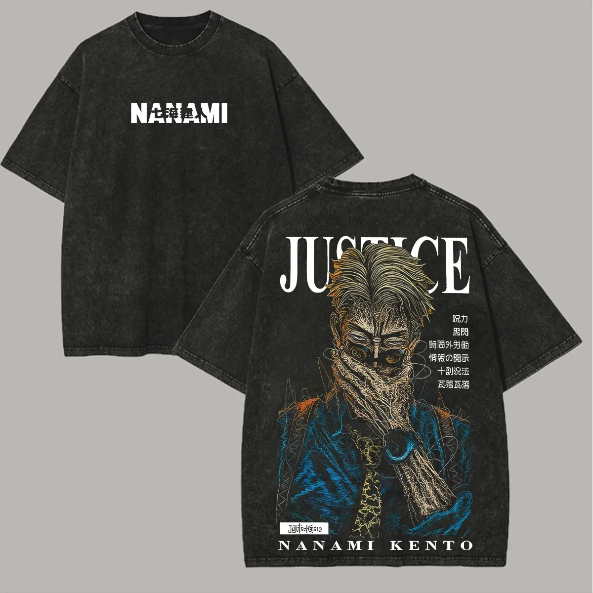 T-Shirt Nanami Kento Jujutsu K - Acid Wash Vintage Graphic T Shirt recensione e prezzo