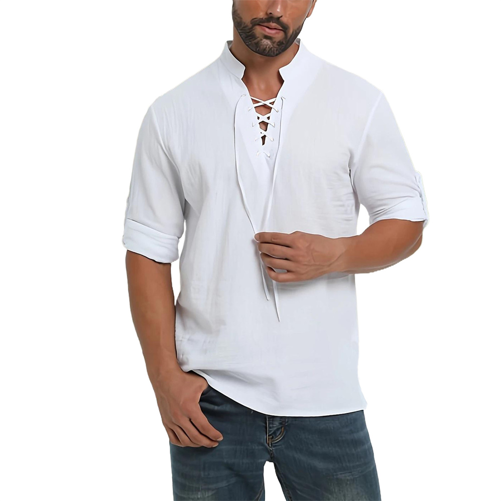 Camicia da pirata da uomo prim - Medieval Gothic Lace Up Pirate Shirt recensione e prezzo