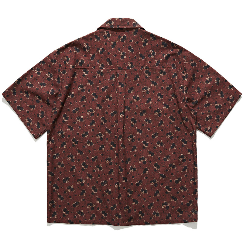 Camicia a maniche corte con co - Vintage Hawaiian Floral Shirt recensione e prezzo