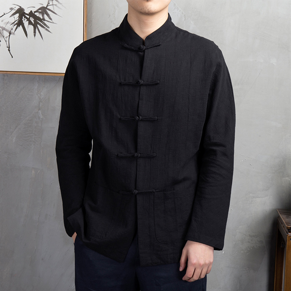 Abbigliamento Tradizionale Cin - Mens Linen Shirt Long Sleeve recensione e prezzo