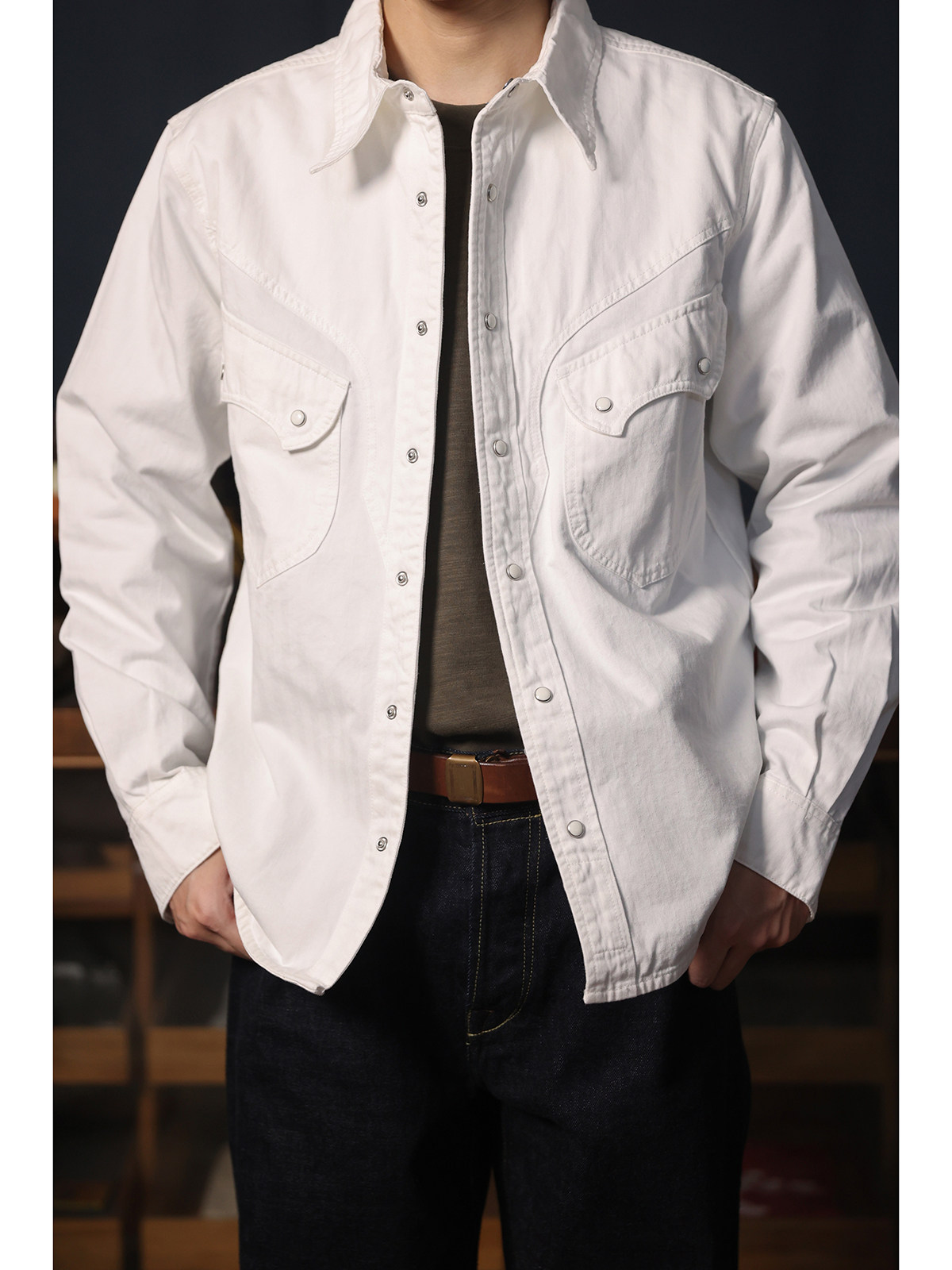 Camicia Western in Denim con B - Mens Western Denim Pearl Snap Shirt recensione e prezzo