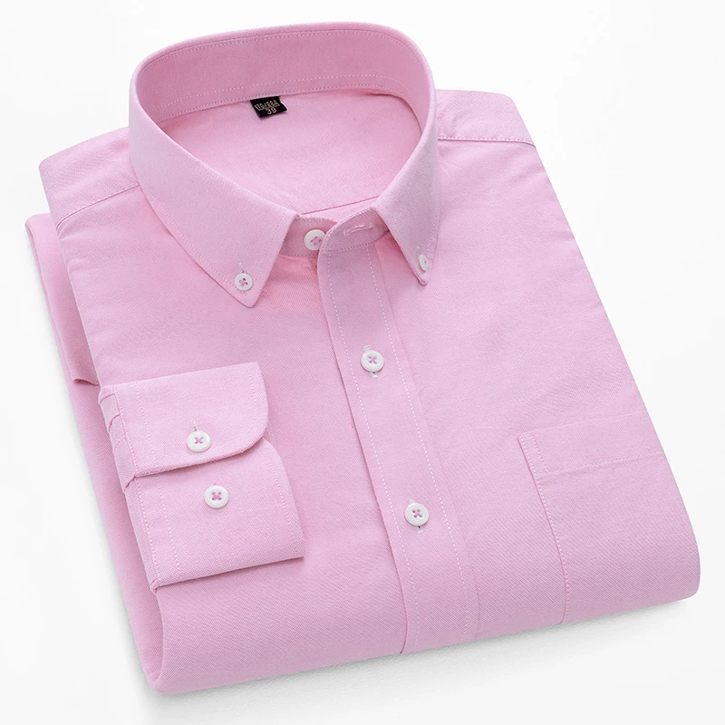 Camicie a maniche lunghe oxfor - Oxford Cotton Casual Shirt Business recensione e prezzo