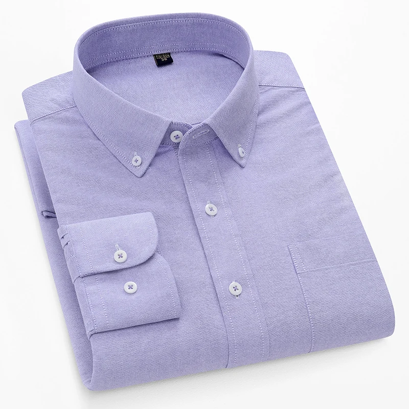 Camicie a maniche lunghe oxfor - Oxford Cotton Casual Shirt Business recensione e prezzo