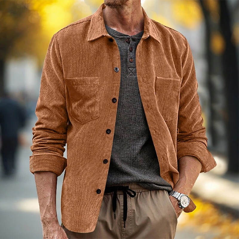 Camicia da uomo in velluto a c - Corduroy Button Up Shirt Men recensione e prezzo