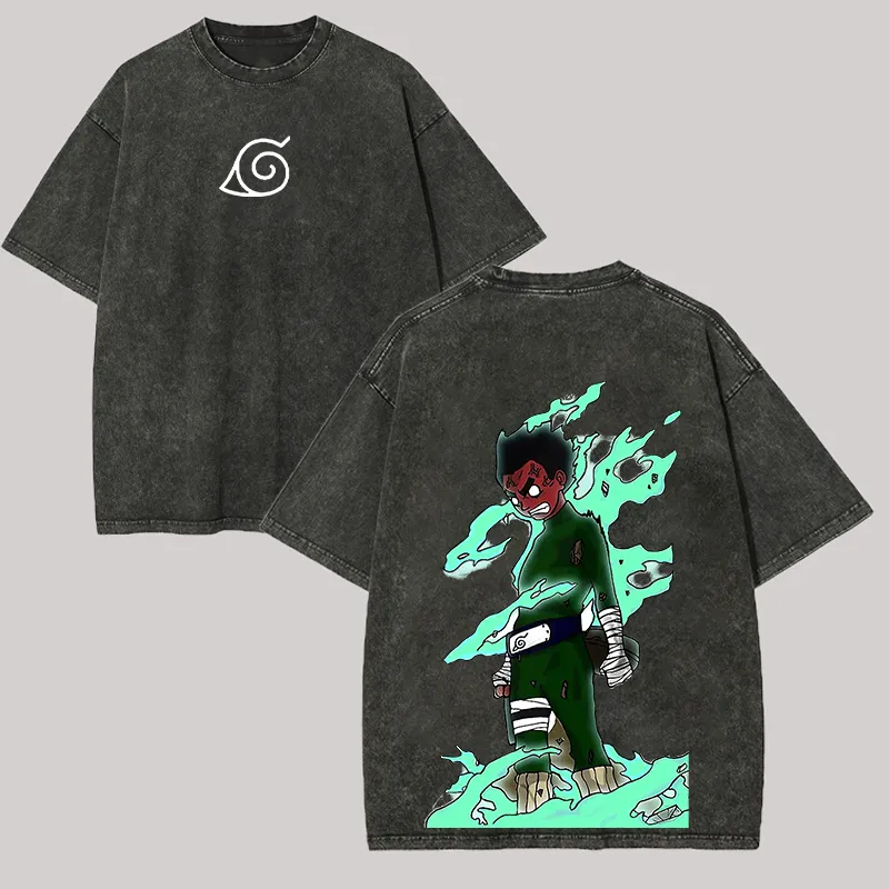 T-Shirt Rock Lee Eight Gates,  - Acid Wash Vintage Graphic T Shirt recensione e prezzo