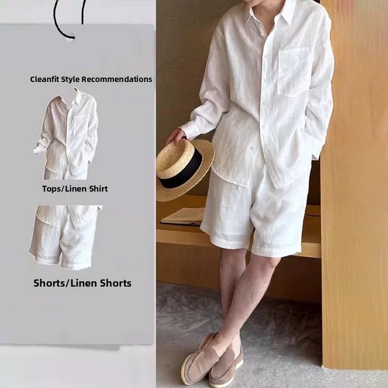 Completo Estivo Leggero e Tras - Mens Linen Shirt Long Sleeve recensione e prezzo