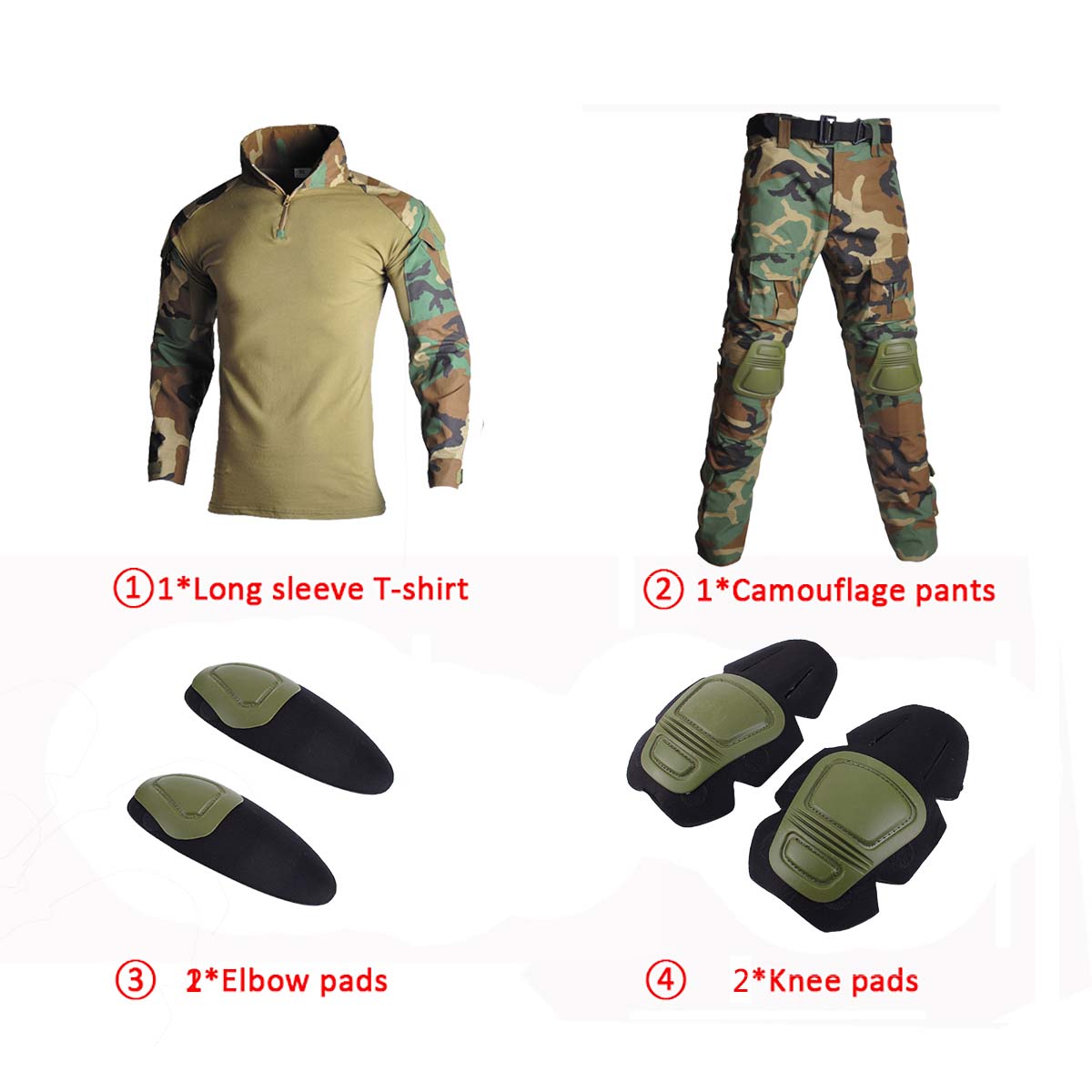 Set Tuta Tattica G2 Mimetica J - Tactical Military Shirt Cargo recensione e prezzo