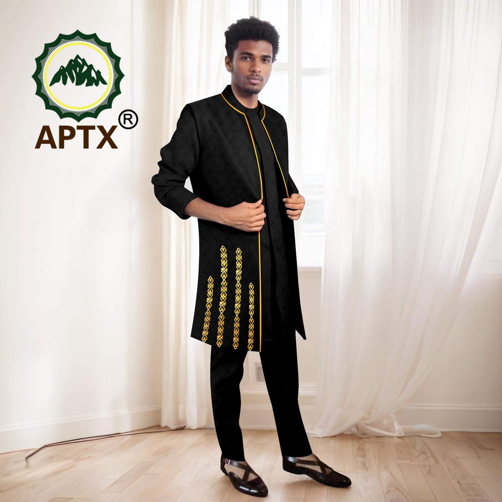 Abiti da uomo africani Set di  - Mandarin Collar Formal Shirt Slim Fit recensione e prezzo