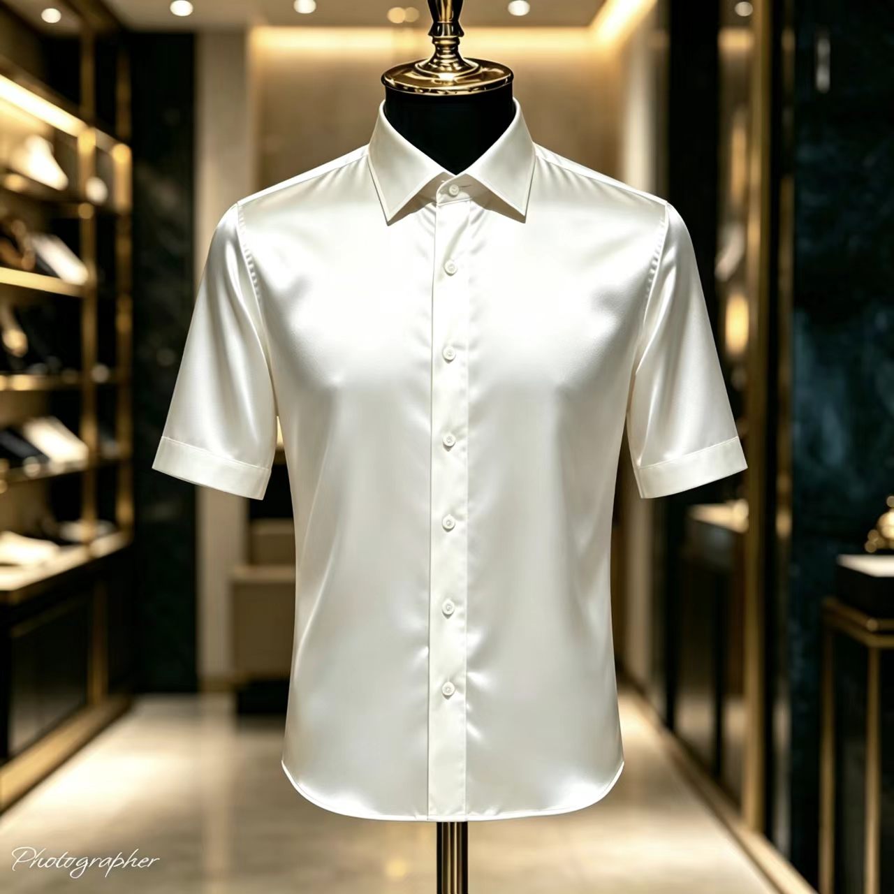 Camicia Elegante da Uomo in Ra - Mens Satin Silk Dress Shirt recensione e prezzo