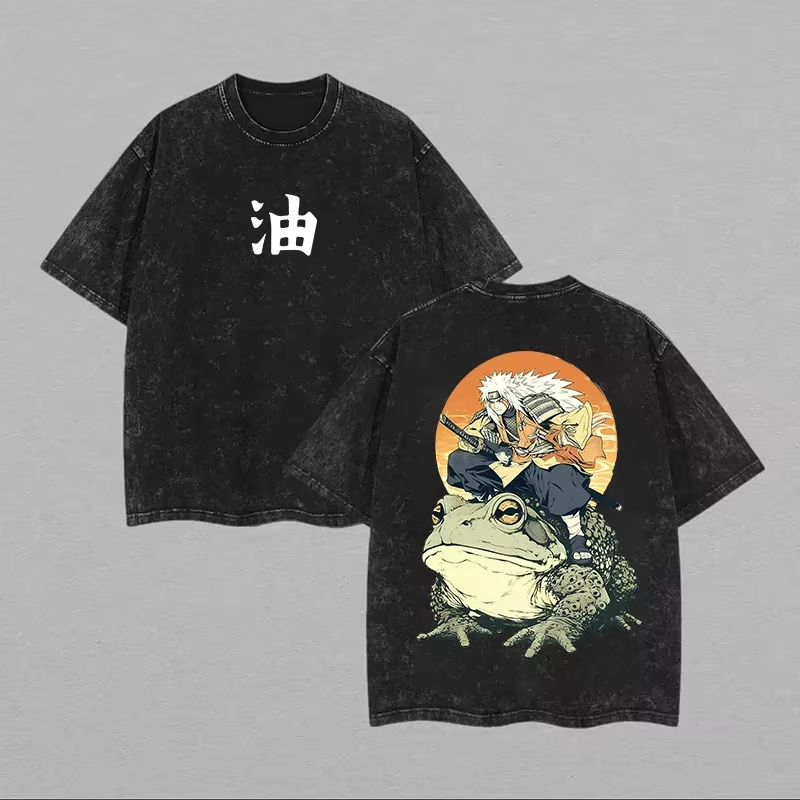 T-Shirt Jiraiya 2026 Naruto To - Acid Wash Vintage Graphic T Shirt recensione e prezzo