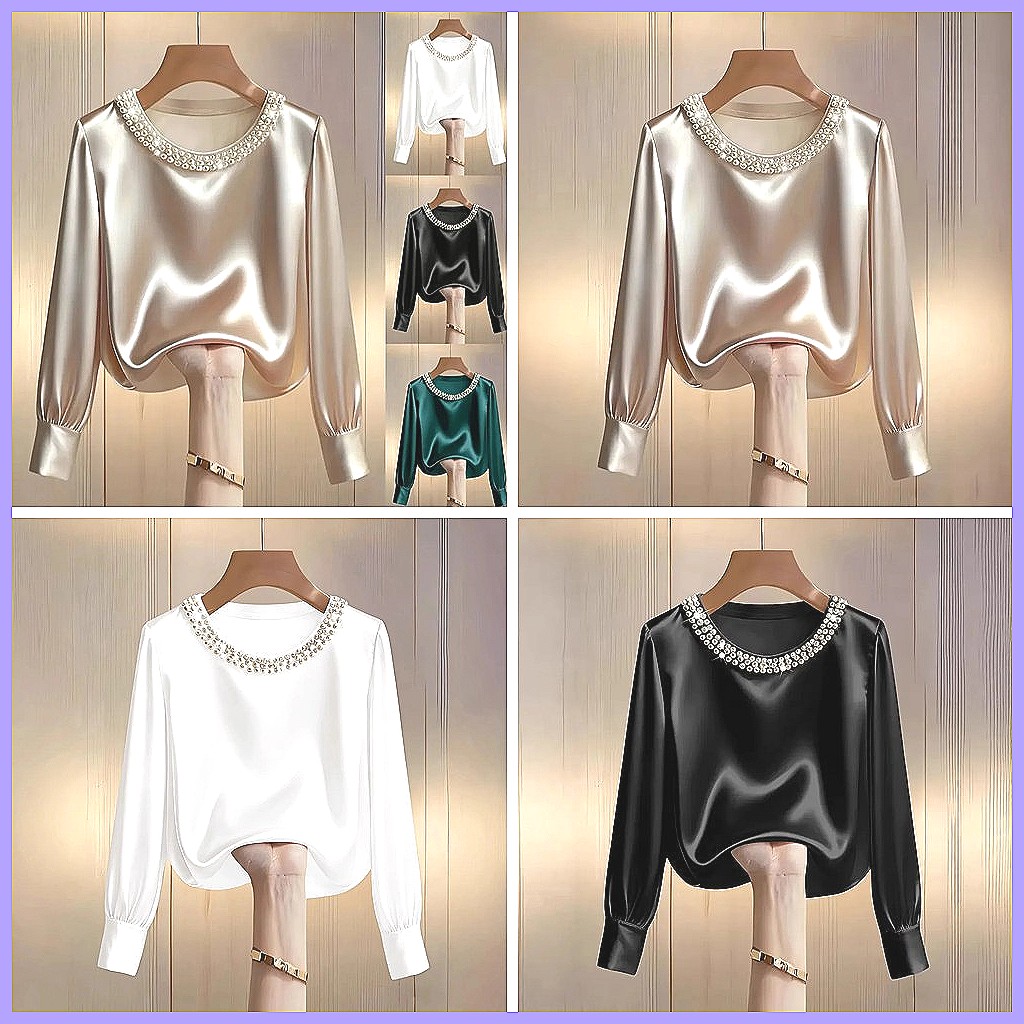 Elegante Camicetta in Raso con - Shirts recensione e prezzo