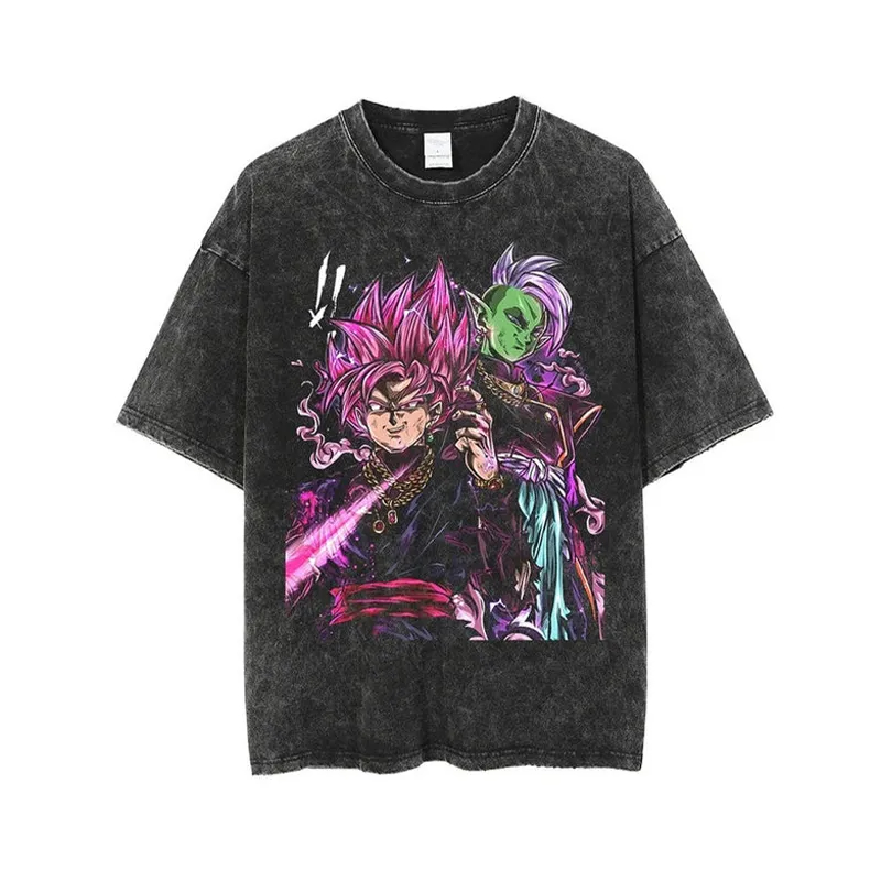 T-Shirt Goku Black Rose Dragon - Acid Wash Vintage Graphic T Shirt recensione e prezzo