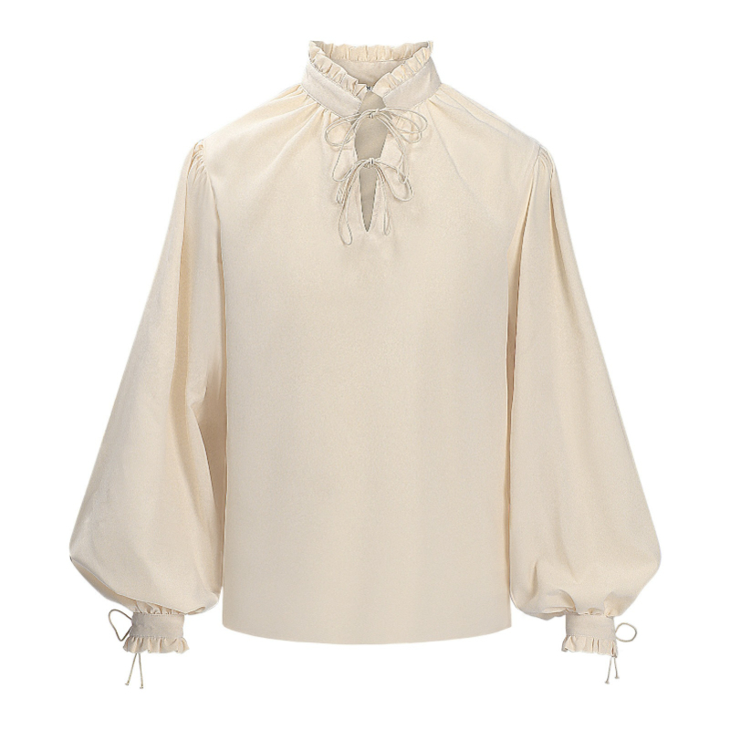 Camicia da Pirata Medievale Ri - Medieval Gothic Lace Up Pirate Shirt recensione e prezzo