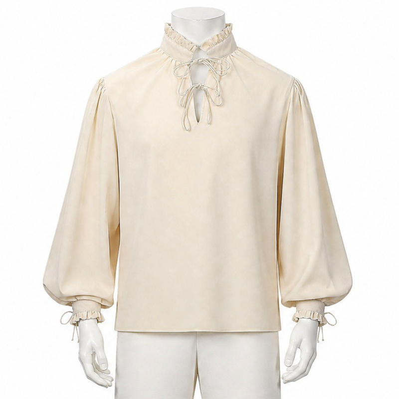 Camicia da Pirata Medievale Ri - Medieval Gothic Lace Up Pirate Shirt recensione e prezzo