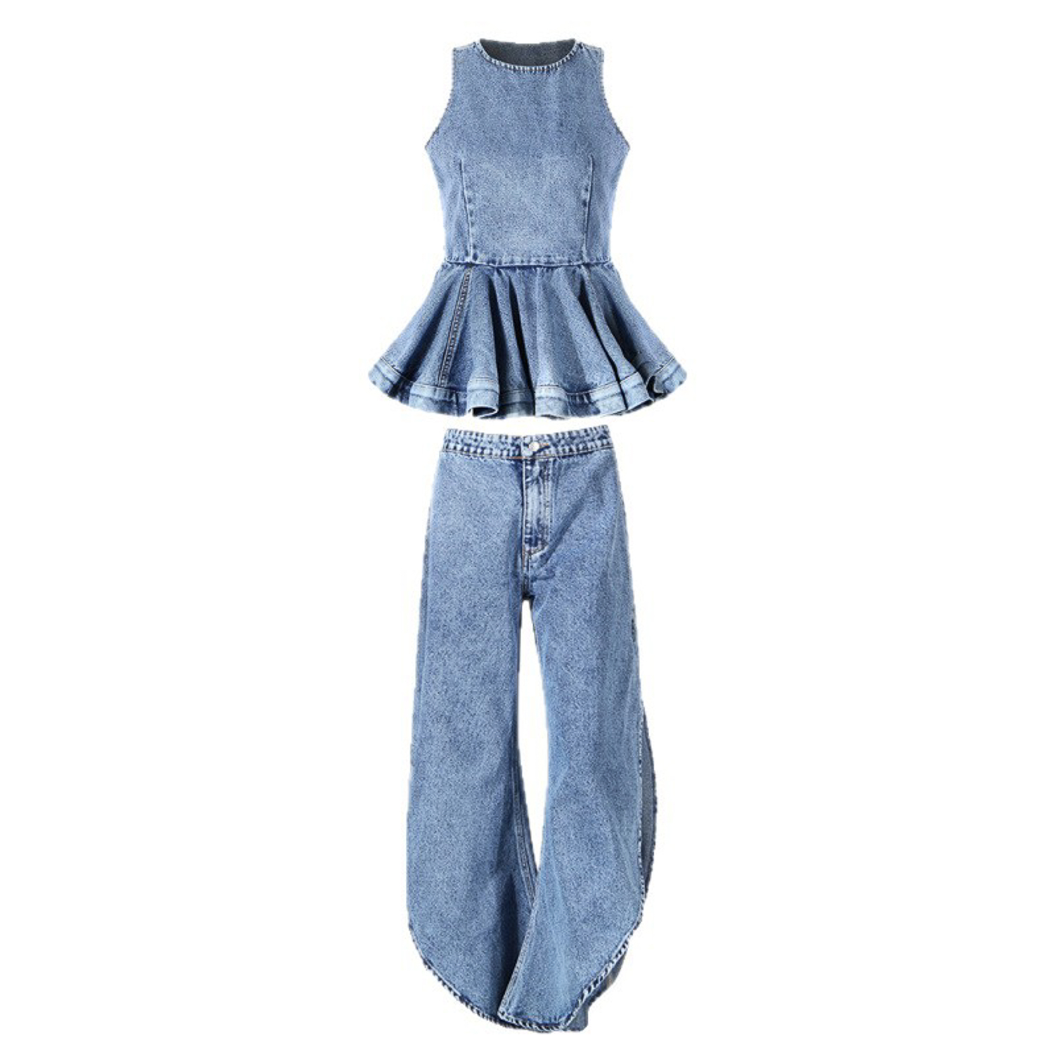 Completo Due Pezzi in Denim da - Jeans recensione e prezzo