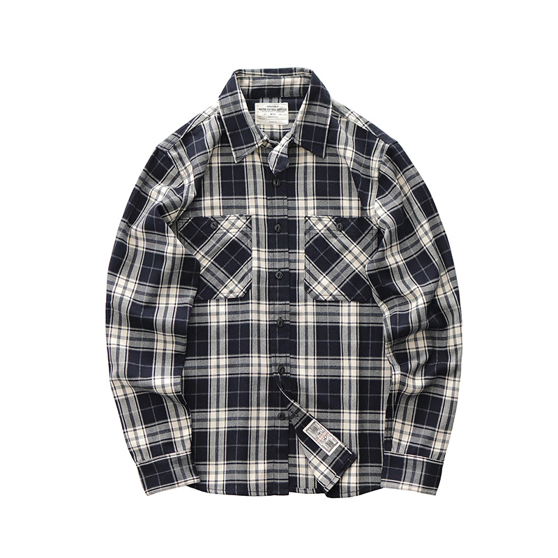 Autunno Nuovo Giapponese Retro - Flannel Plaid Shirt Heavy Weight recensione e prezzo