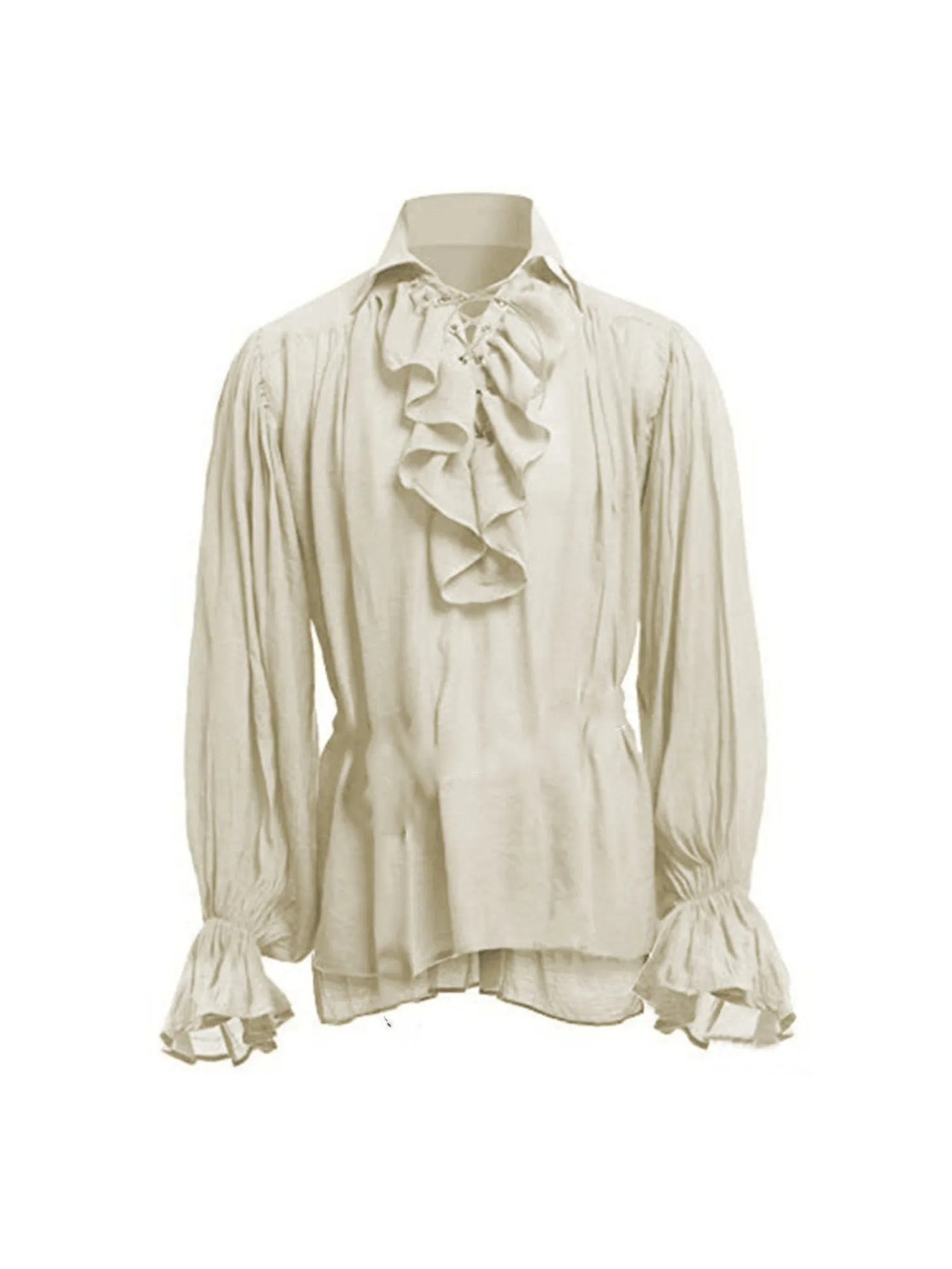 Camicia da uomo pirata Vampiro - Medieval Gothic Lace Up Pirate Shirt recensione e prezzo