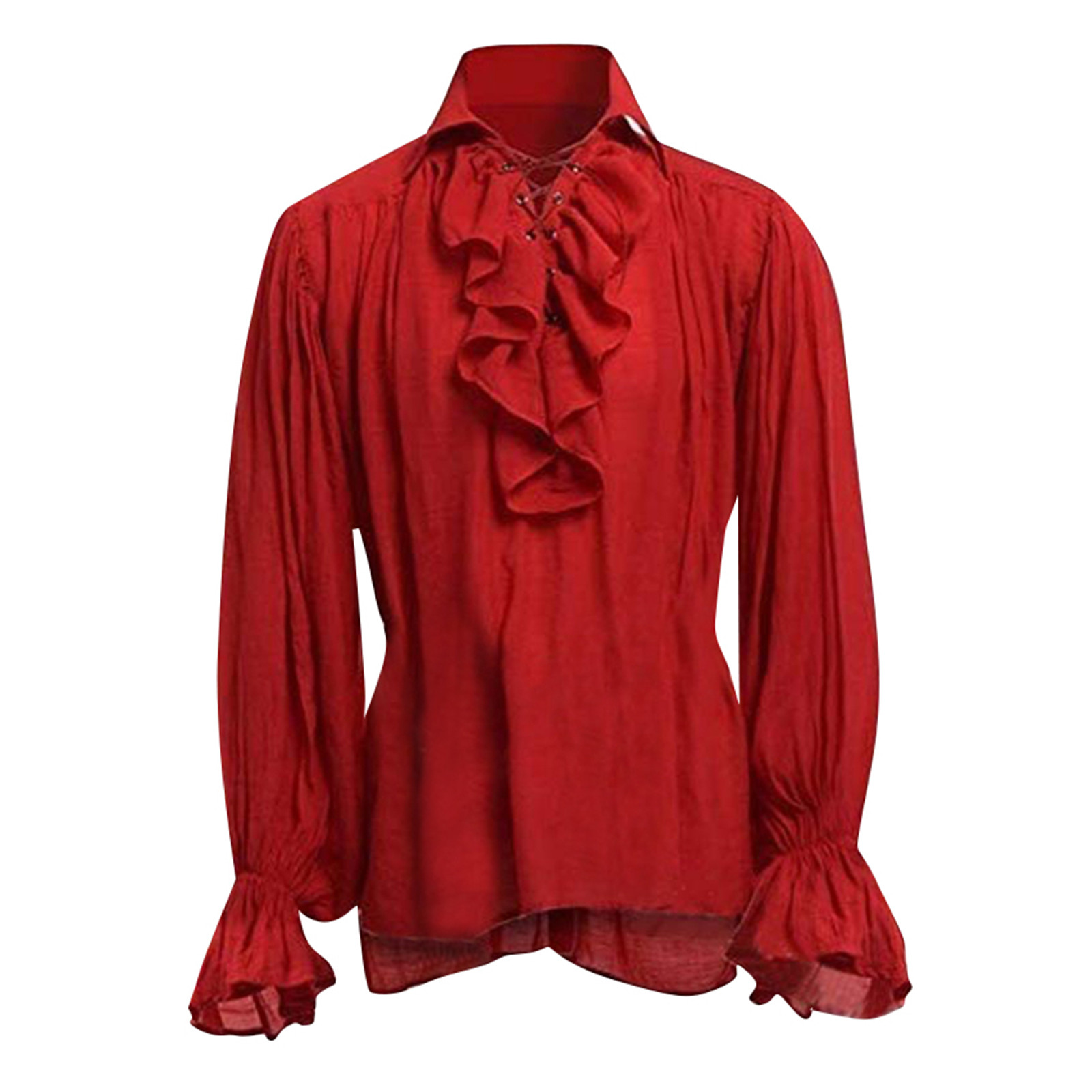 Camicia da pirata con lacci pe - Medieval Gothic Lace Up Pirate Shirt recensione e prezzo