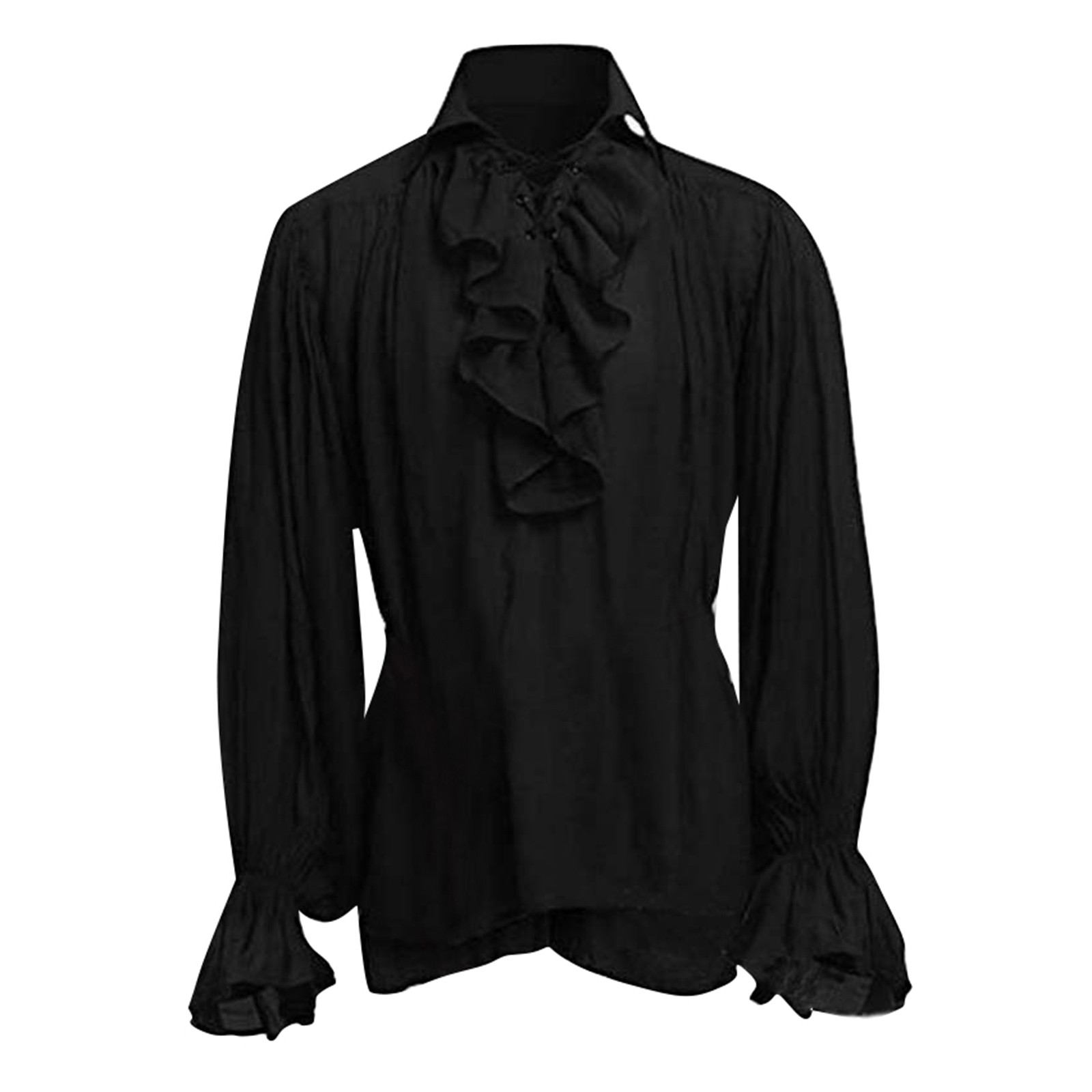 Camicia da pirata con lacci pe - Medieval Gothic Lace Up Pirate Shirt recensione e prezzo
