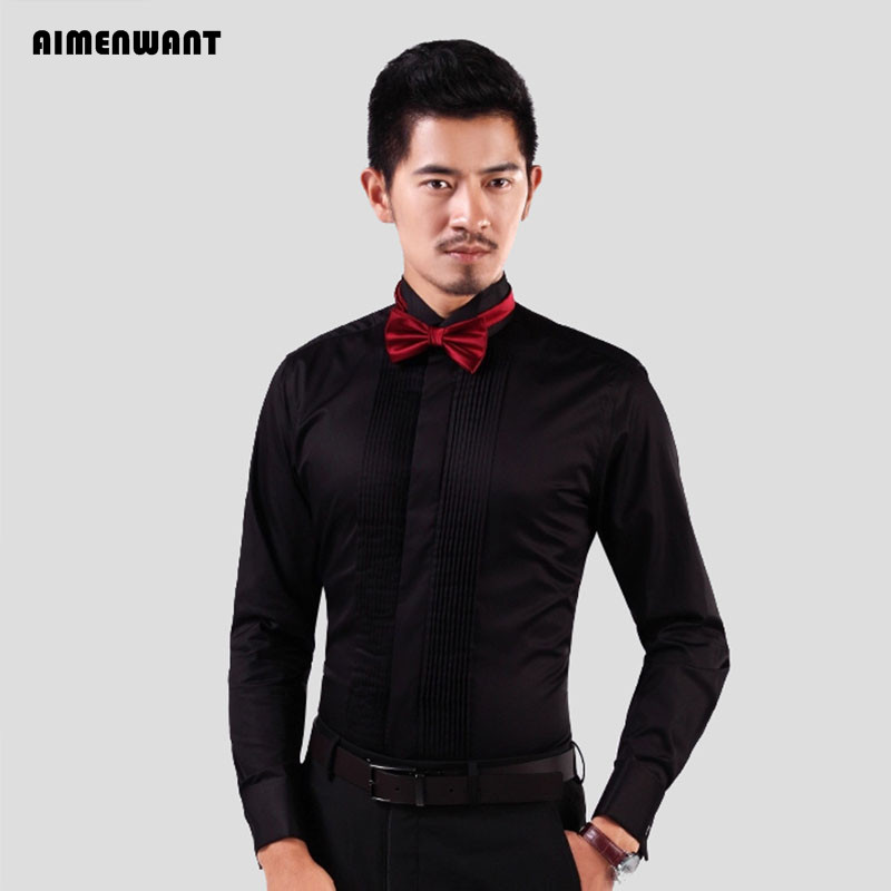 AIMENWANT 2024 camicie da smok - Mandarin Collar Formal Shirt Slim Fit recensione e prezzo