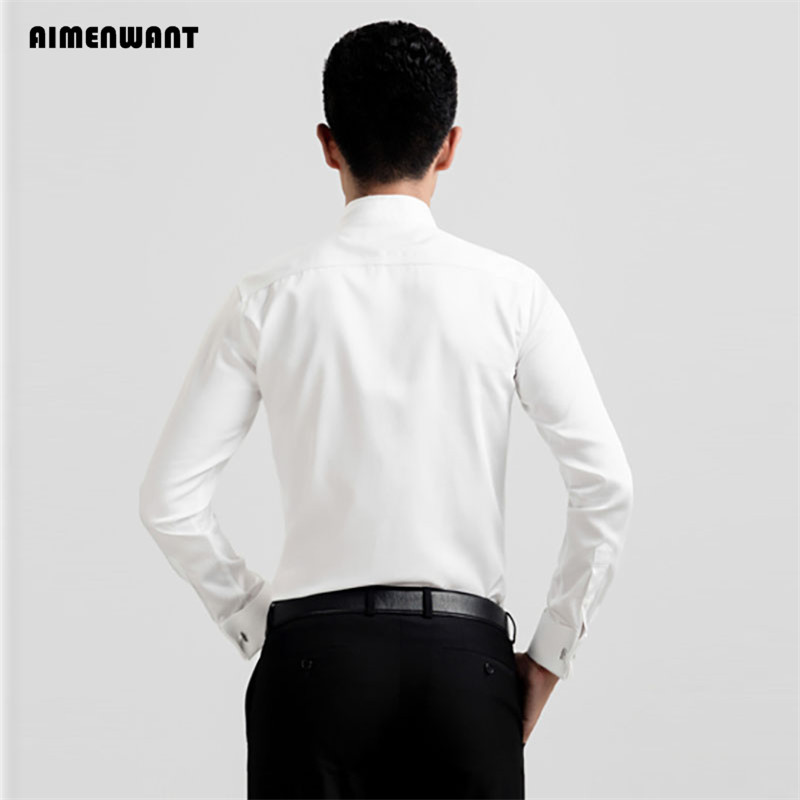 AIMENWANT 2024 camicie da smok - Mandarin Collar Formal Shirt Slim Fit recensione e prezzo