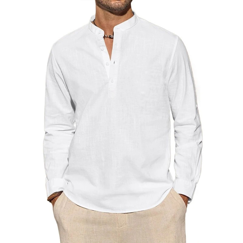 T-shirt a maniche lunghe da uo - Mens Linen Shirt Long Sleeve recensione e prezzo