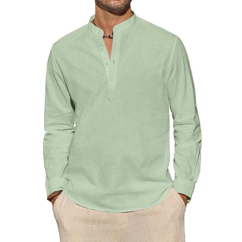 T-shirt a maniche lunghe da uo - Mens Linen Shirt Long Sleeve recensione e prezzo