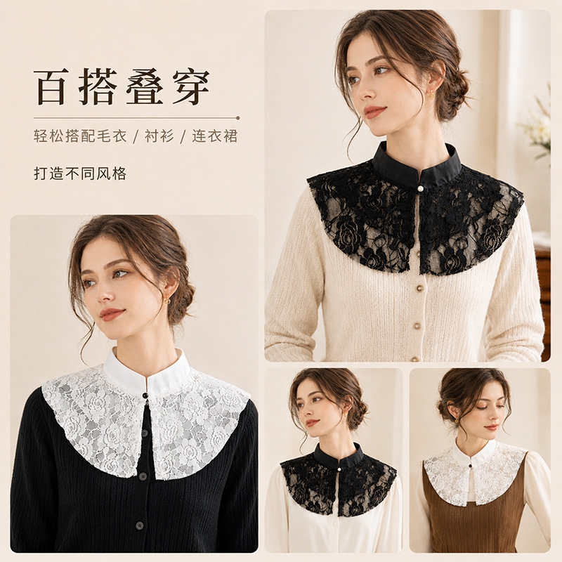 Elegante Colletto Finto in Piz - Shirts recensione e prezzo