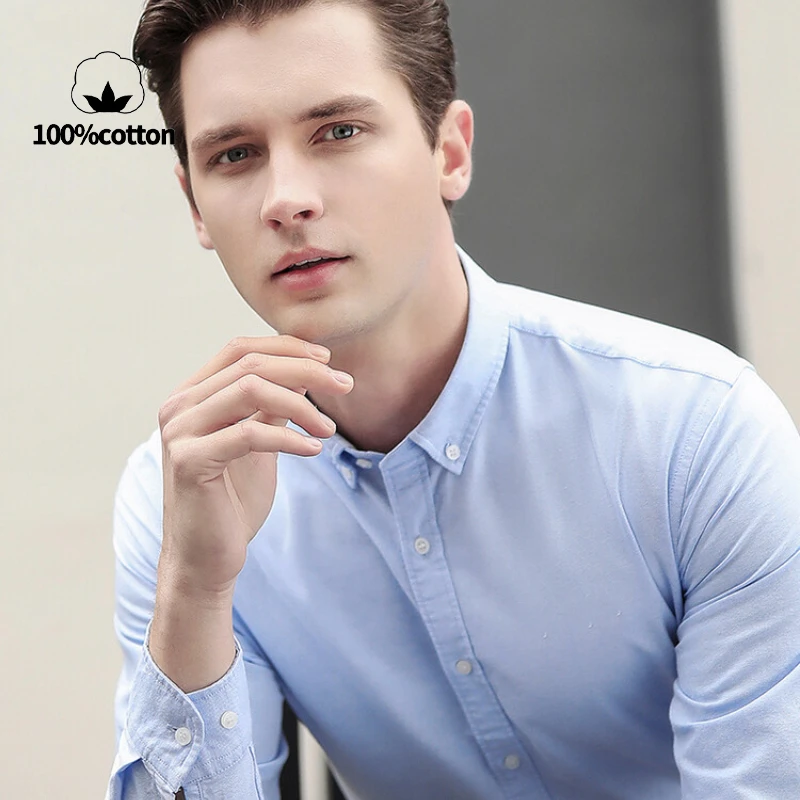 Nuova Camicia Oxford da Uomo 7 - Oxford Cotton Casual Shirt Business recensione e prezzo